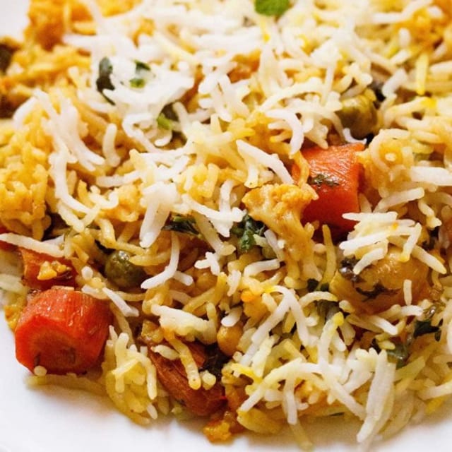 Hyderabadi Veg Dum Family Pack Biryani.