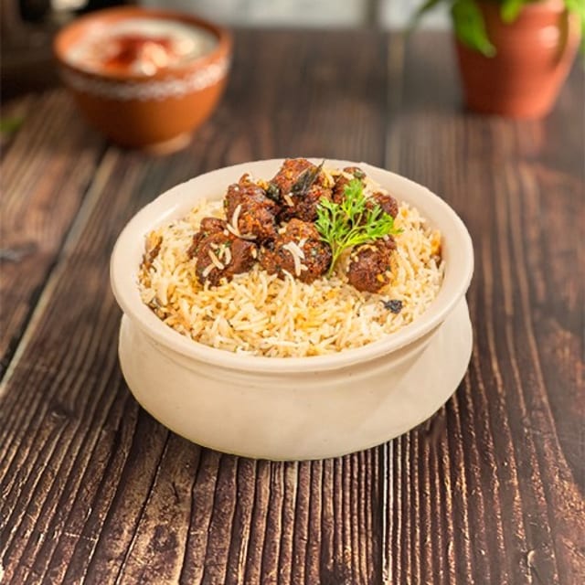 Goat Fry Biryani.