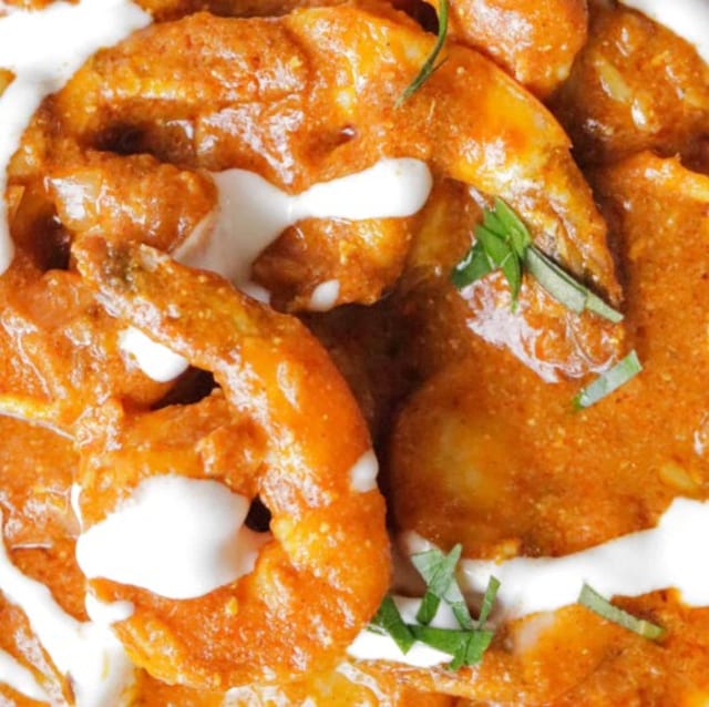 Shrimp Tikka Masala.