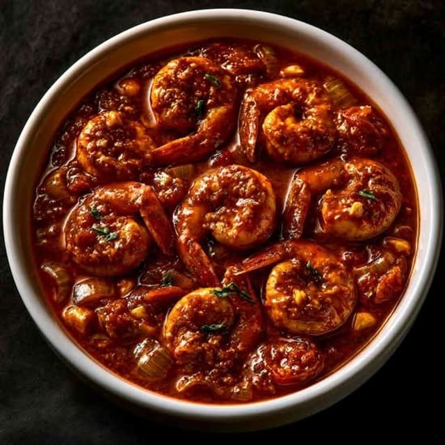 Royyala Pulusu (Shrimp).