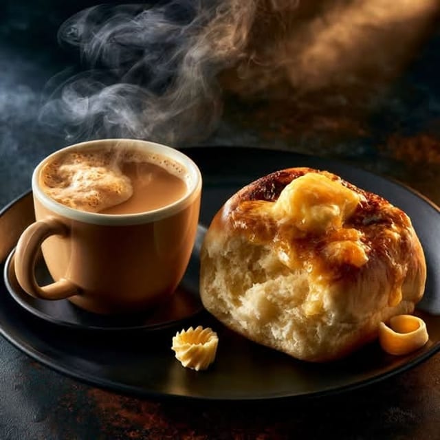 $5 Chai - Bun Maska Combo (Happy Hr).