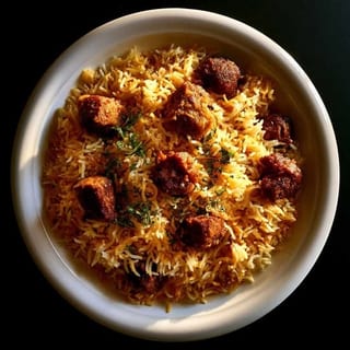 Hyderabadi Goat Fry Family Pack Biryani (Bone-In)