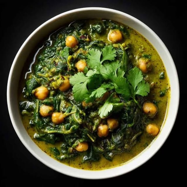 Chana Saag (Palak).