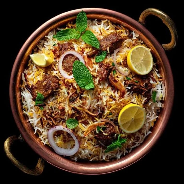Delicious Goat Biryani Awaits