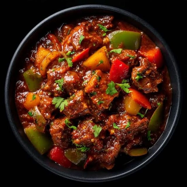 Kadai Goat (Boneless).